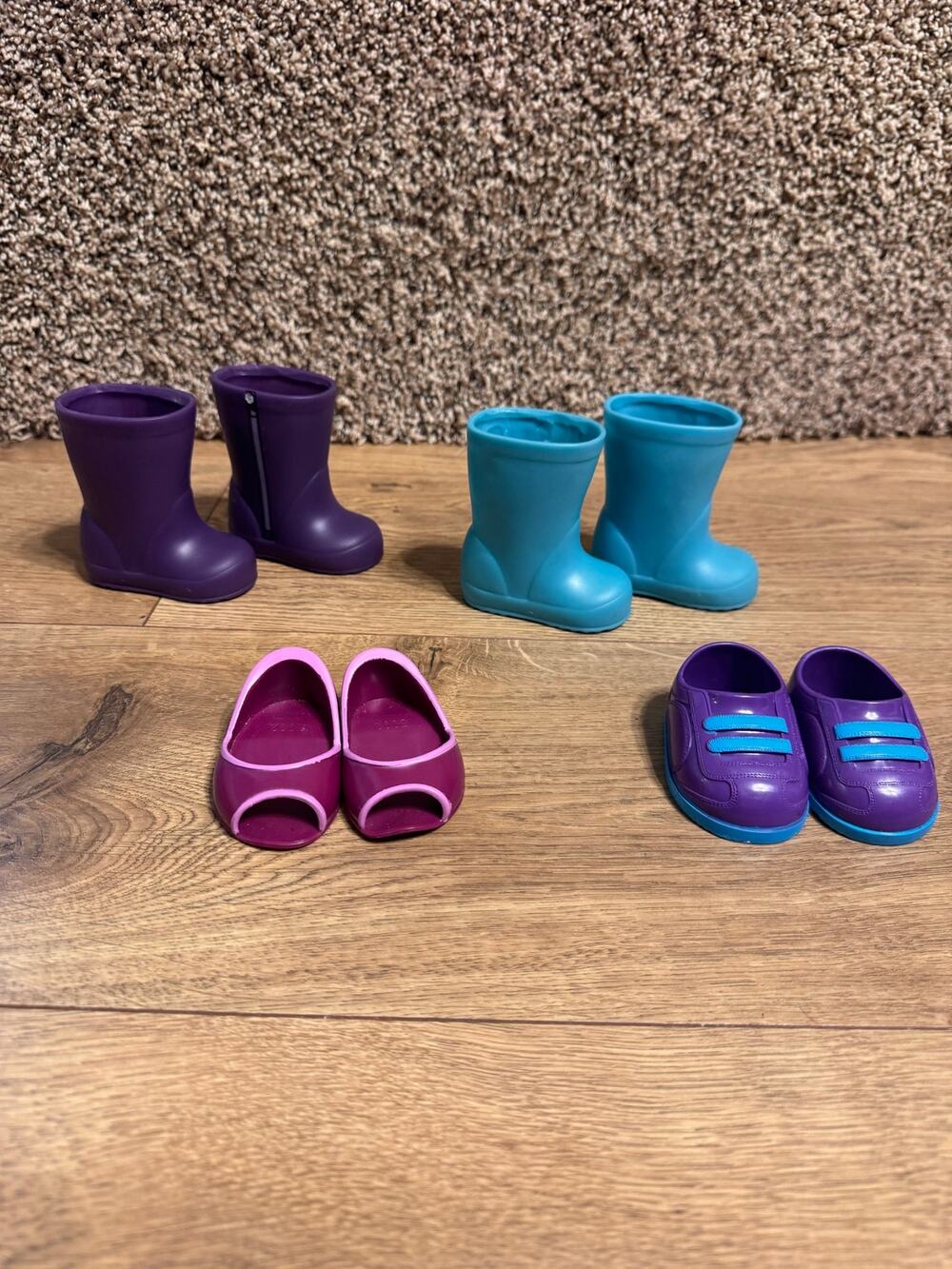 Lot of Battat 18" doll shoes boots, sandals, sneakers